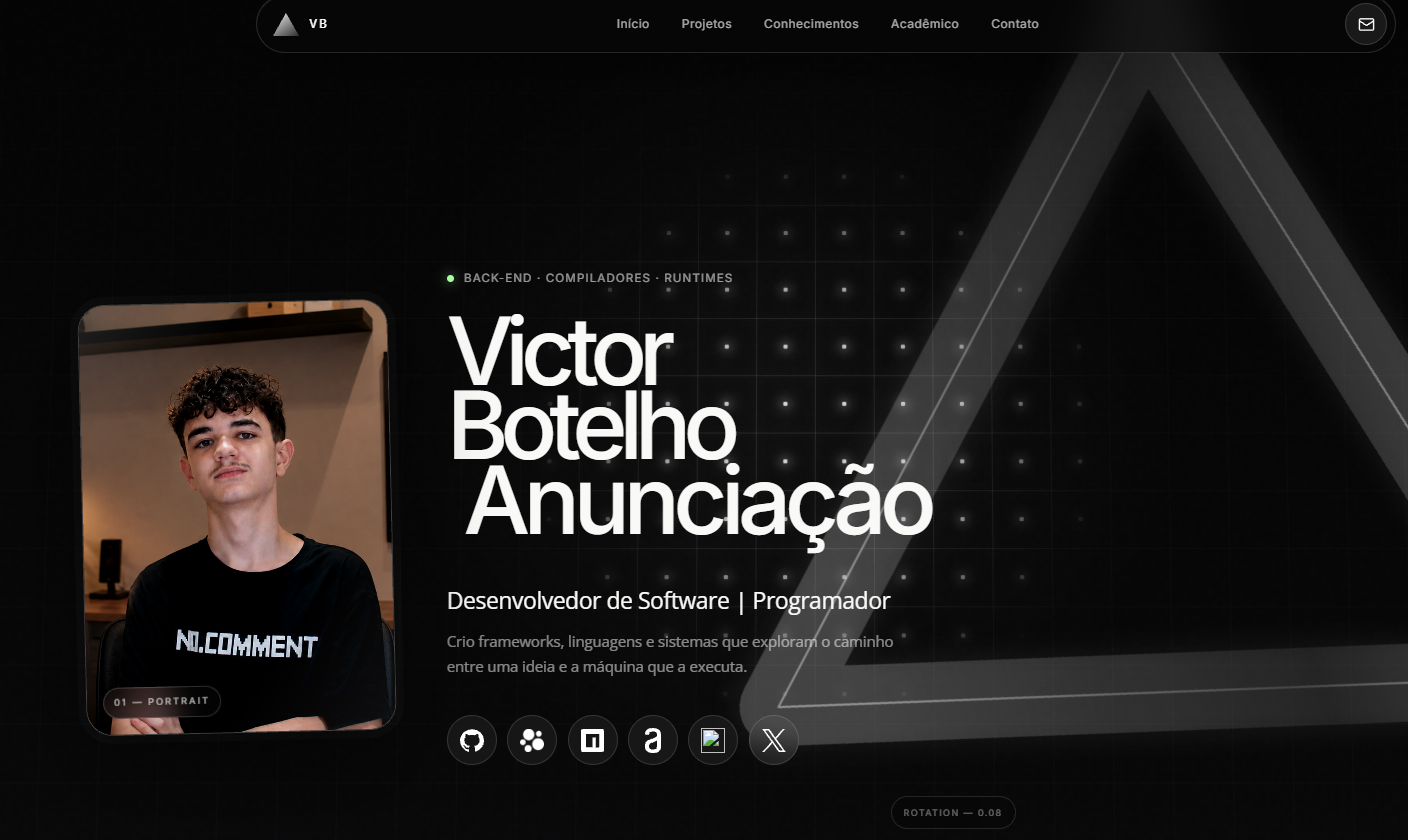 Logotipo do Portfólio Victor Botelho Anunciação